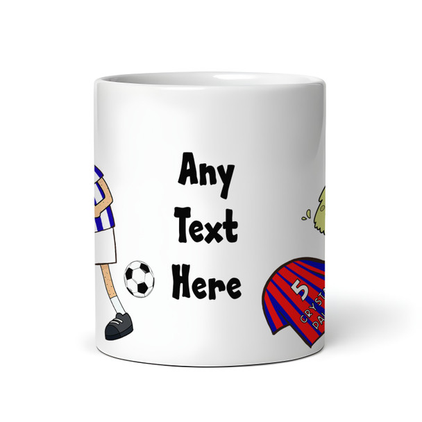 Brighton Vomiting On Palace Funny Football Gift Team Rivalry Personalised Mug
