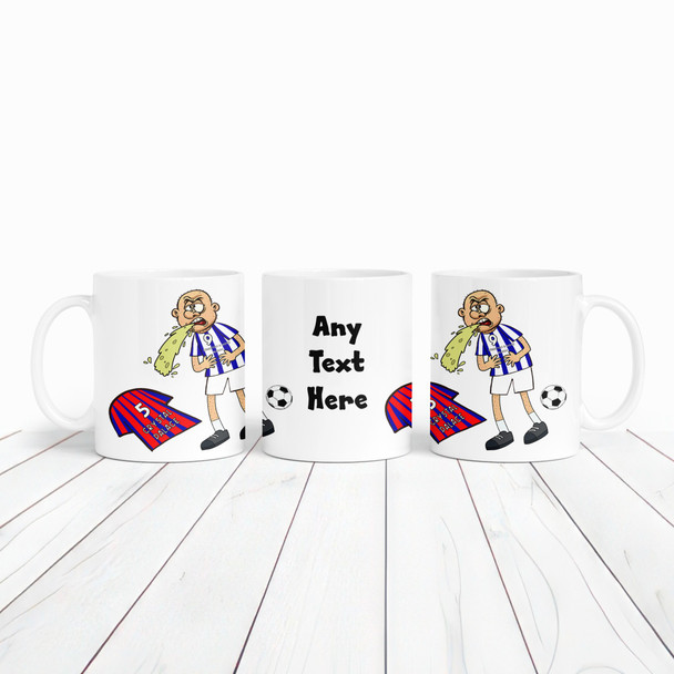Brighton Vomiting On Palace Funny Football Gift Team Rivalry Personalised Mug