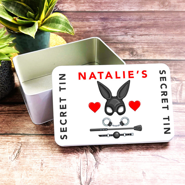 Sex Toys Heart Naughty Sexy Romantic Gift Personalised Storage Tin