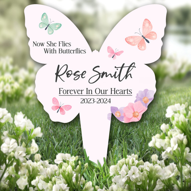 Butterfly Watercolour Butterflies Remembrance Garden Plaque Grave Memorial Stake