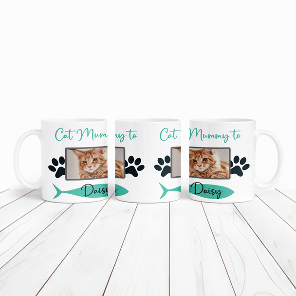Cat Mummy Photo Paws Gift For Cat Lover Coffee Tea Cup Personalised Mug