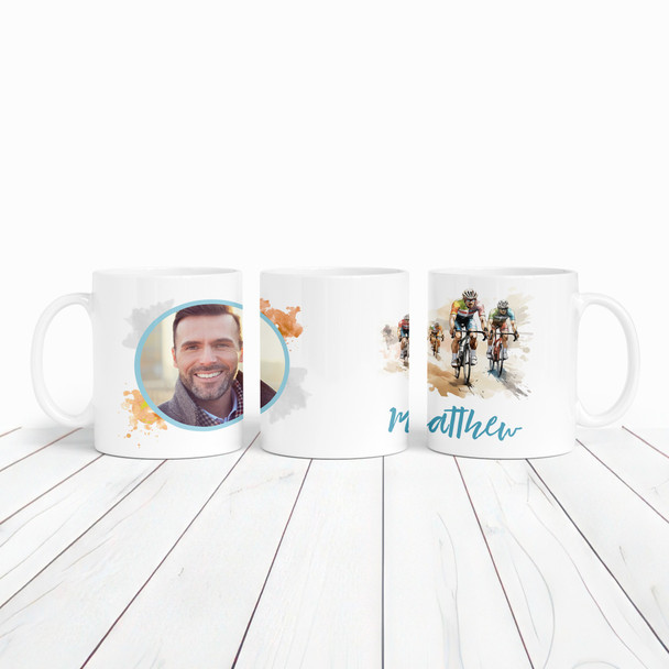 Cycling Gift Group Paint Photo Coffee Tea Cup Personalised Mug