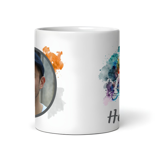 Cycling Gift Paint Photo Coffee Tea Cup Personalised Mug