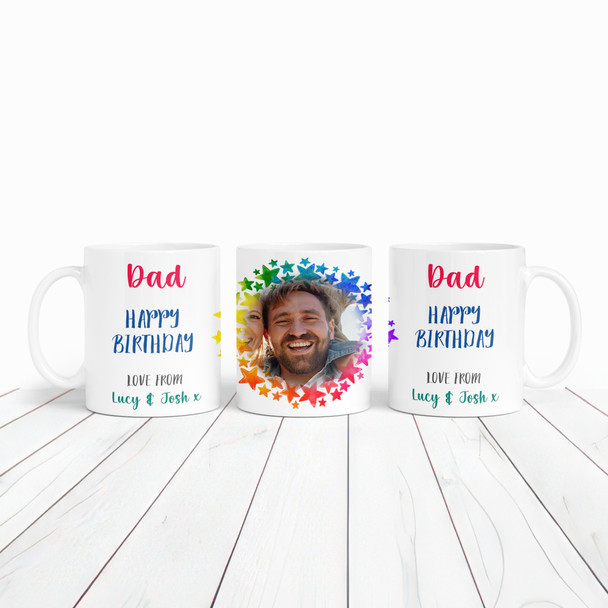 Dad Star Photo Birthday Gift Coffee Tea Cup Personalised Mug