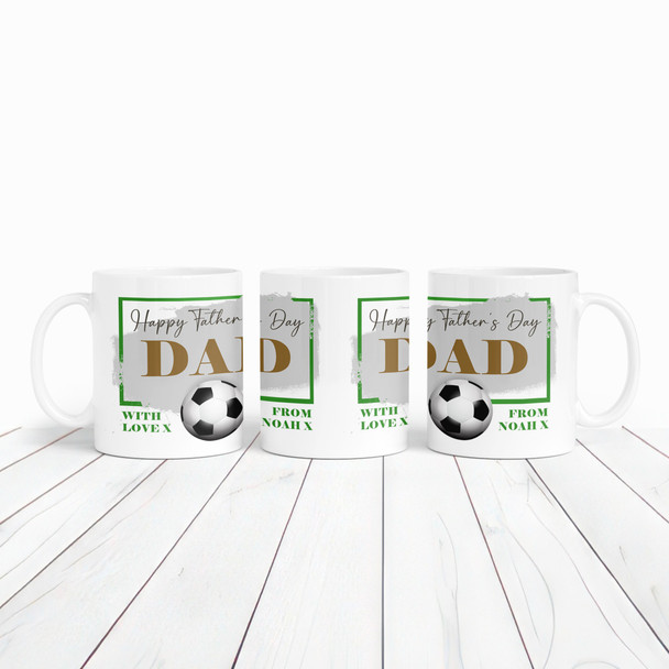 Father's Day Gift Football Coffee Tea Cup Personalised Mug