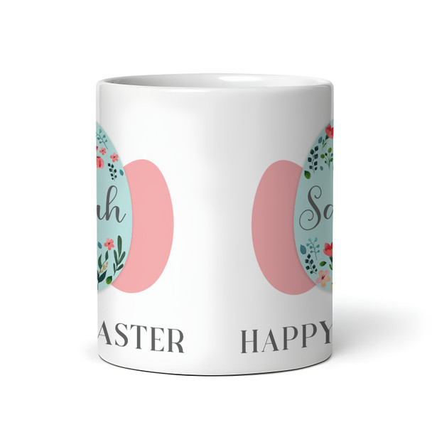 Happy Easter Gift Pink Easter Egg Coffee Tea Cup Personalised Mug