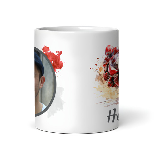 Motorbike Motorsports Gift Red Paint Photo Coffee Tea Cup Personalised Mug