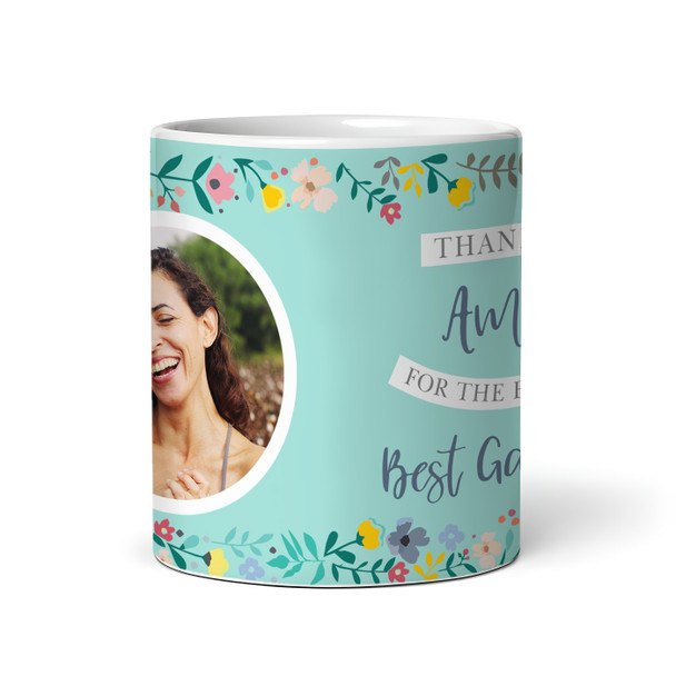 Thank You Gift For Gardener Flowers Green Photo Coffee Tea Cup Personalised Mug