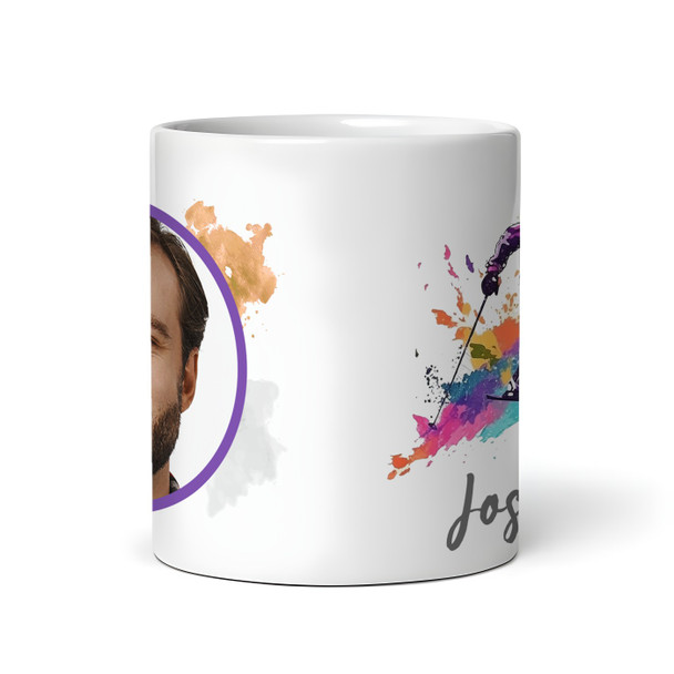 Winter Skiing Gift Paint Photo Coffee Tea Cup Personalised Mug