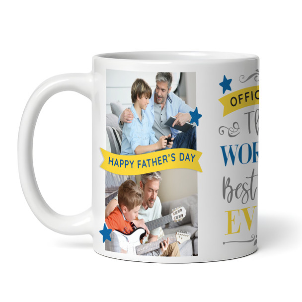 Worlds Best Dad Father's Day Gift Photo Coffee Tea Cup Personalised Mug