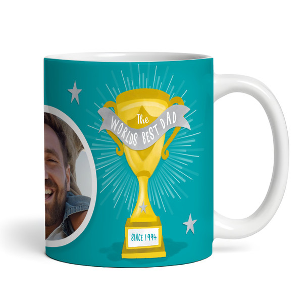 Worlds Best Gift For Dad Trophy Coffee Tea Cup Personalised Mug