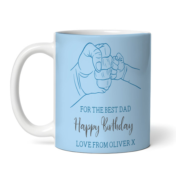 Best Dad Happy Birthday Gift Child Baby Hand Coffee Tea Cup Personalised Mug