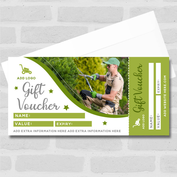 Gardener Landscaping Gardening Garden Centre Green Business Gift Voucher