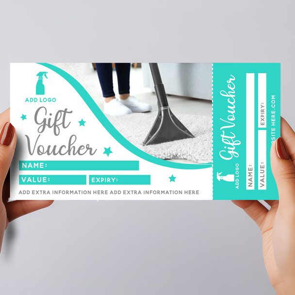 Carpet Cleaning Any Details Perforated Business Gift Voucher