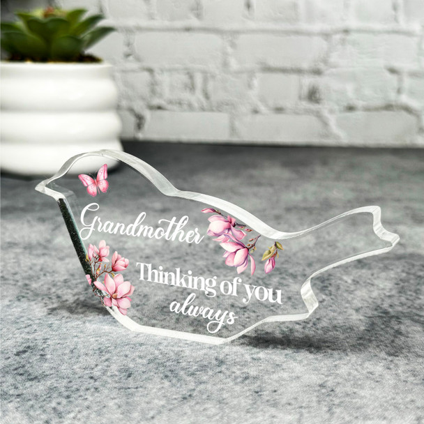 Grandmother Pink Magnolia Memorial Robin Bird Gift Robin Keepsake Plaque Grandmother Pink Magnolia Memorial Robin Bird Gift Robin Keepsake Plaque