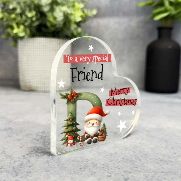 Gift For Christmas Special Friend Alphabet Letter D Side Heart Keepsake Plaque Gift For Christmas Special Friend Alphabet Letter D Side Heart Keepsake Plaque