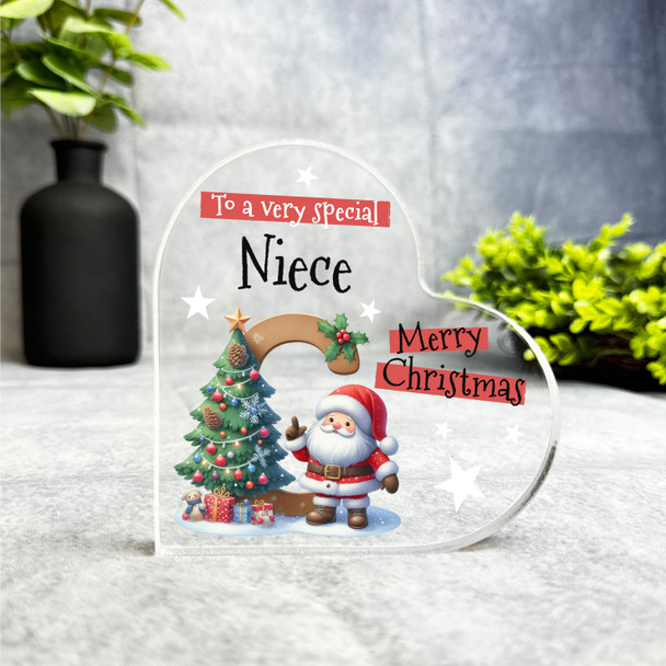 Gift For Special Niece Christmas Alphabet Letter C Side Heart Keepsake Plaque