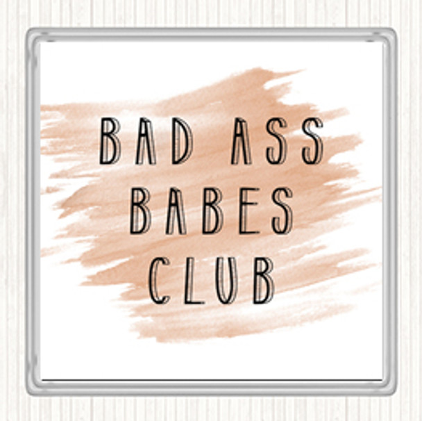 Watercolour Babes Club Quote Coaster Watercolour Babes Club Quote Coaster