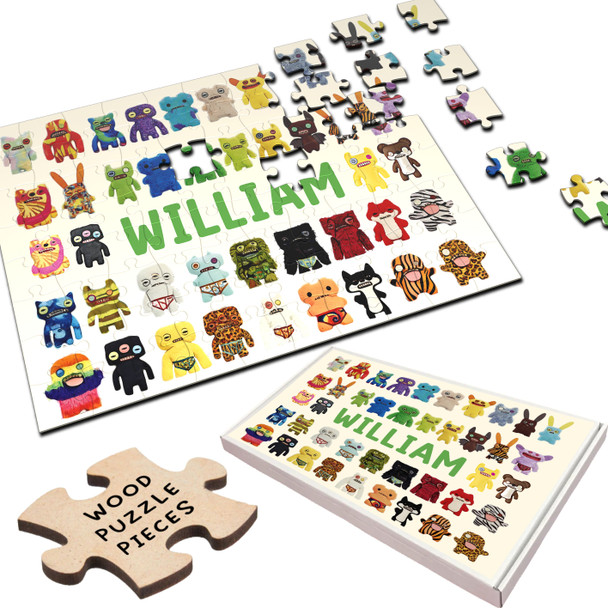 Fugglers Toys Gift For Kids Children Custom Personalised Wooden Jigsaw Puzzle