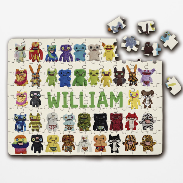 Fugglers Toys Gift For Kids Children Custom Personalised Wooden Jigsaw Puzzle
