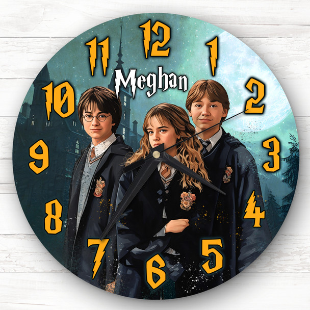 Harry Potter Films Personalised Gift For Kid's Bedroom Clock