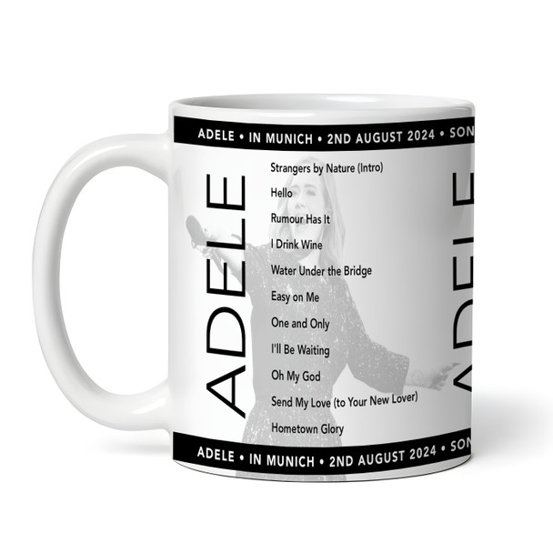 Adele Concert Setlist Gig Mug - Adele at Sonderfreifläche Messe - Munich, Germany - August 2nd 2024