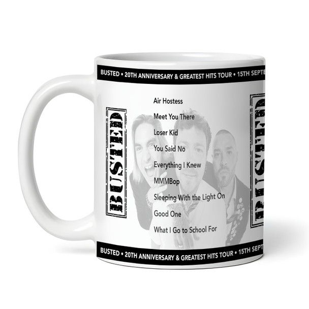 Busted Concert Setlist Gig Mug - Motorpoint Arena, Nottingham, England - September 15th 2023