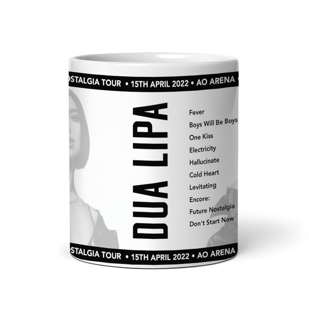 Dua Lipa Concert Setlist Gig Mug - AO Arena, Manchester, England - April 15th 2022