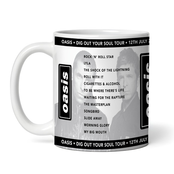 Oasis Concert Setlist Gig Mug - Wembley Stadium, London, England - July 12th 2009