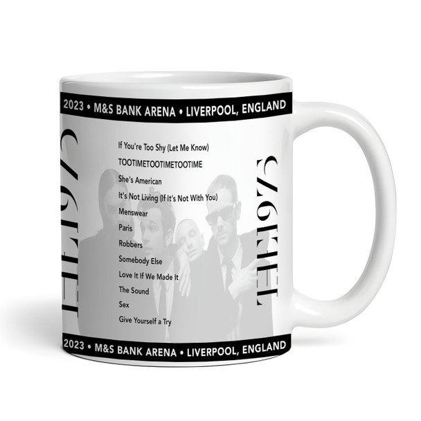 The 1975 Concert Setlist Gig Mug - M&S Bank Arena, Liverpool, England - January 26th 2023