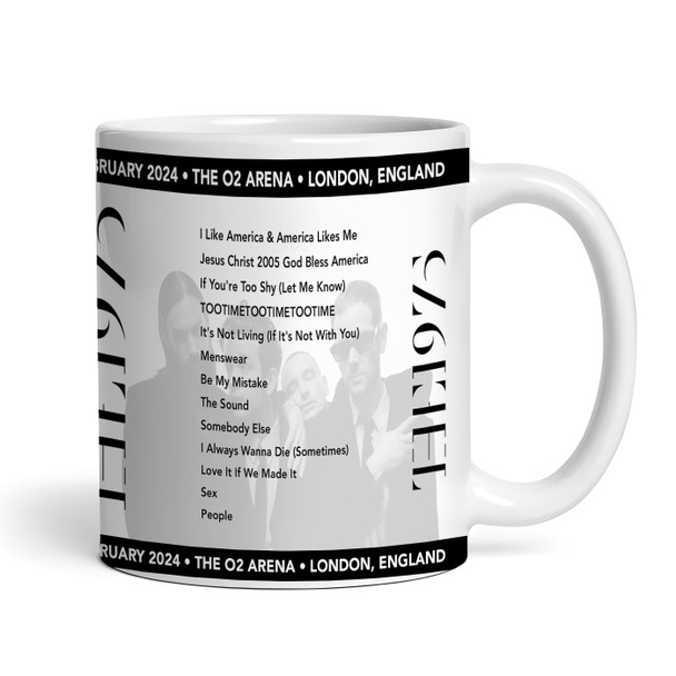The 1975 Concert Setlist Gig Mug - The O2 Arena, London, England - February 12th 2024