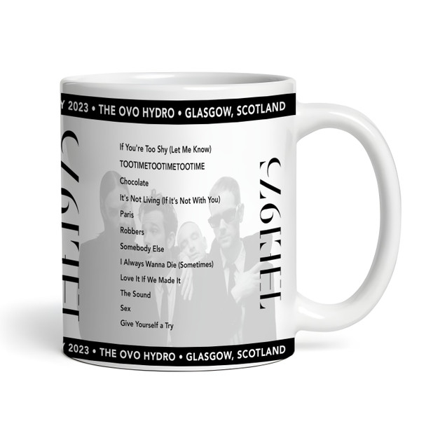 The 1975 Concert Setlist Gig Mug - The OVO Hydro, Glasgow, Scotland - January 19th 2023