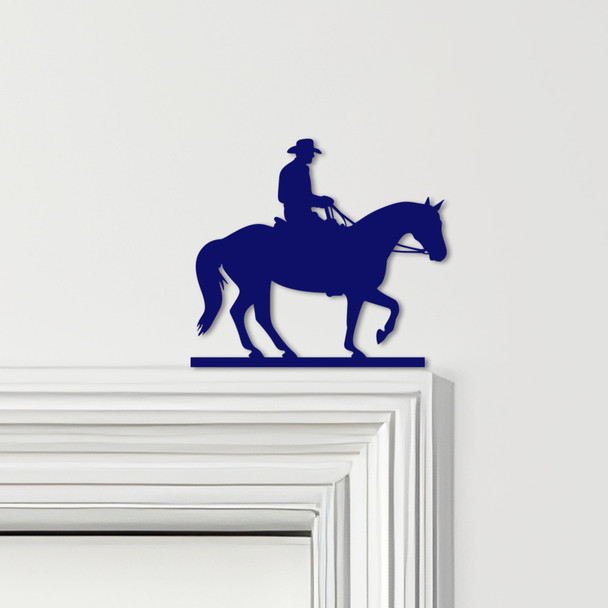 Door Topper Cowboy Riding Horse Various Colours Top Of Door Frame Decor Sign