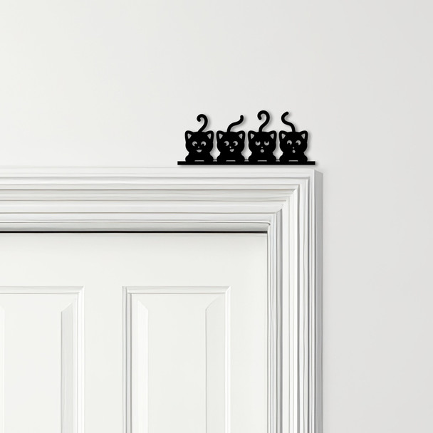 Door Topper Cute Kittens Various Colours Top Of Door Frame Decorative Sign