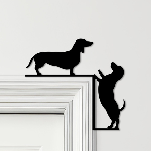 Door Topper Dachshund Dogs Various Colours Top Of Door Frame Decorative Sign