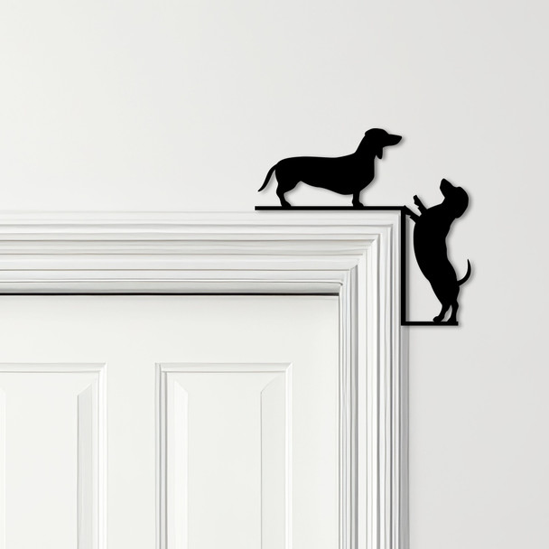 Door Topper Dachshund Dogs Various Colours Top Of Door Frame Decorative Sign