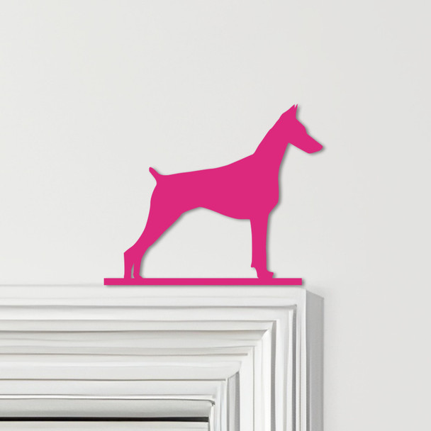 Door Topper Doberman Dog Tll Various Colours Top Of Door Frame Decorative Sign