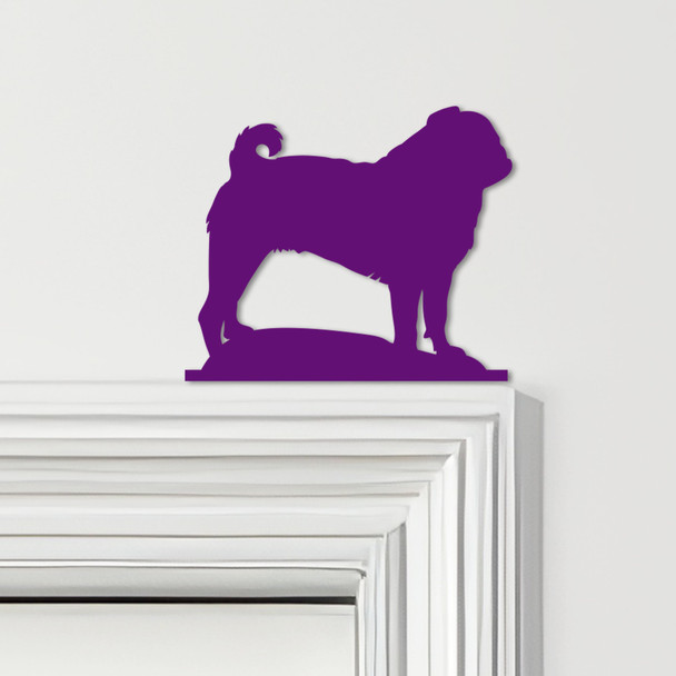 Door Topper Dog Pug Various Colours Top Of Door Frame Decorative Sign