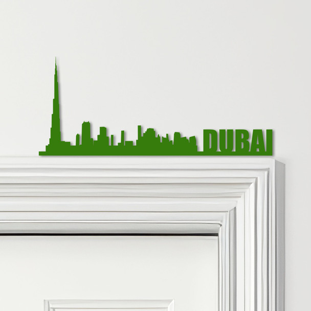 Door Topper Dubai Skyline Various Colours Top Of Door Frame Decorative Sign