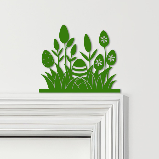 Door Topper Easter Decor Eggs Tulips Various Colours Top Of Door Decorative Sign