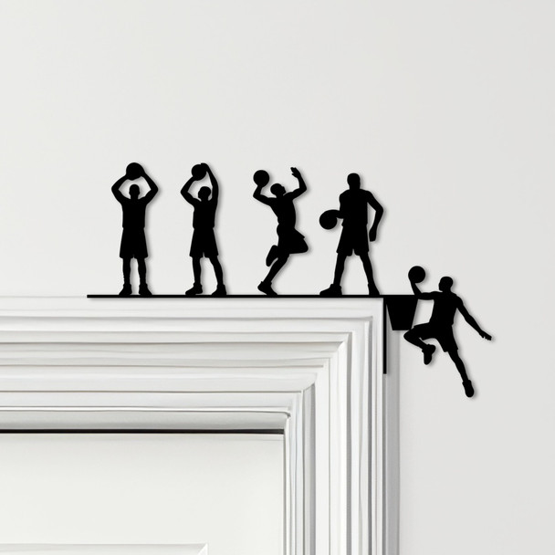 Door Topper Basketball Players Hoop Various Colours Top Of Door Decorative Sign