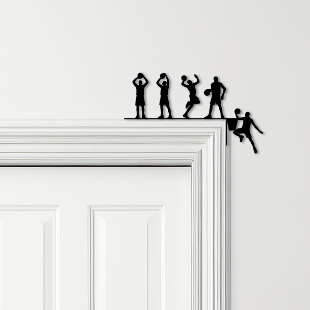 Door Topper Basketball Players Hoop Various Colours Top Of Door Decorative Sign