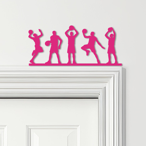 Door Topper Basketball Players Various Colours Top Of Door Frame Decorative Sign