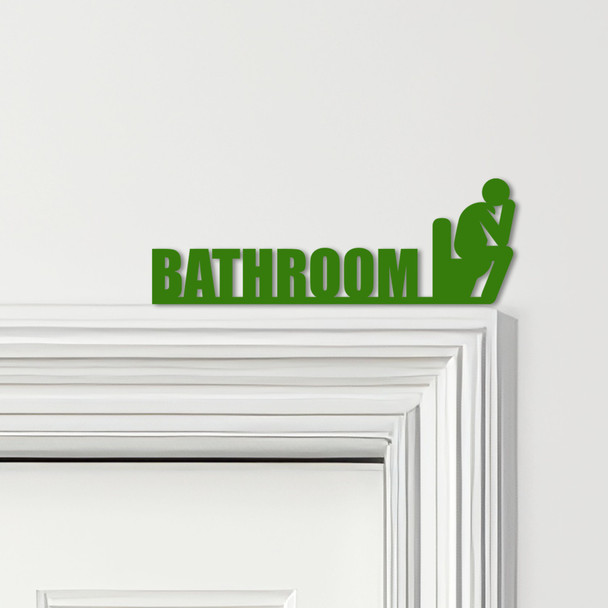Door Topper Bathroom Decor Toilet Various Colours Top Of Door Frame Decor Sign