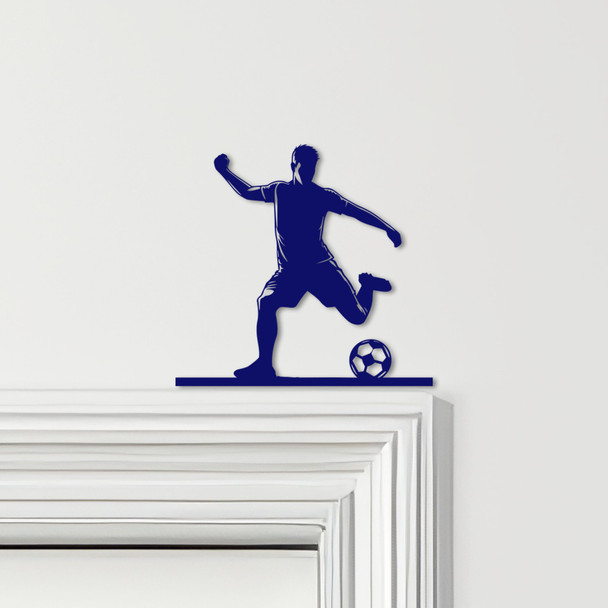 Door Topper Footballer Football Various Colours Top Of Door Frame Decor Sign
