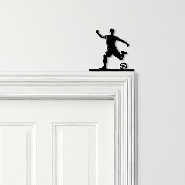 Door Topper Footballer Football Various Colours Top Of Door Frame Decor Sign