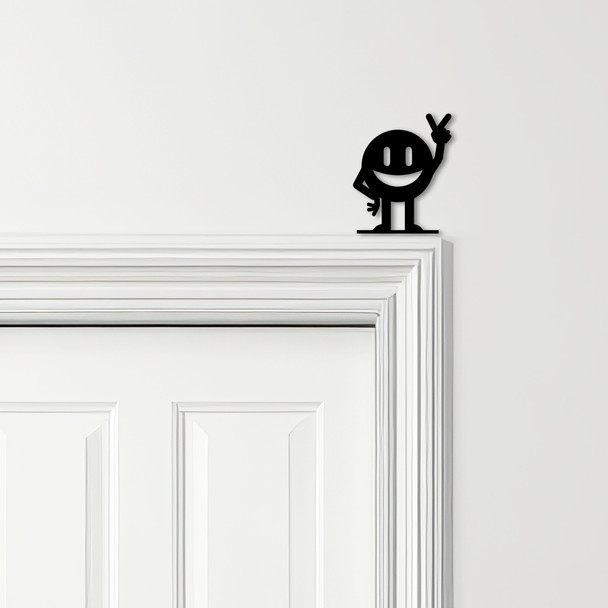 Door Topper Character Emoji Kids Room Decor Various Colours Frame Decor Sign