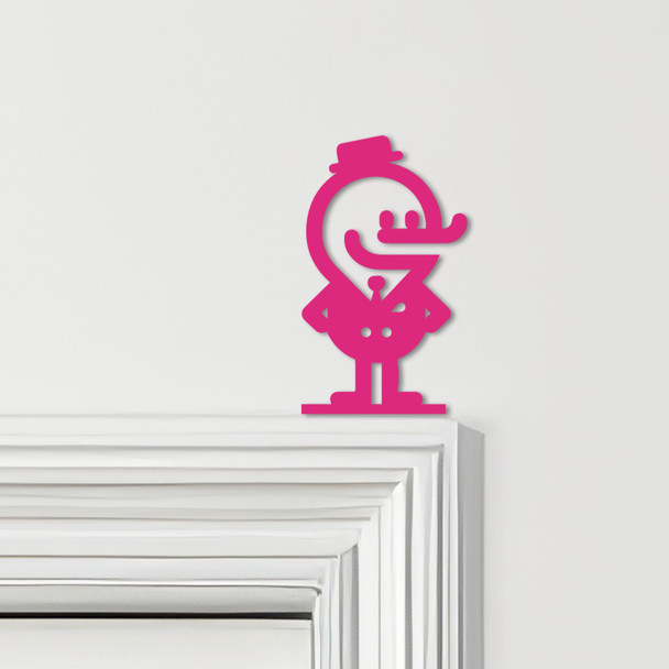 Door Topper Male Character Various Colours Top Of Door Frame Decorative Sign