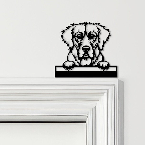 Door Topper Golden Retriever Dog Various Colours Top Of Door Frame Decor Sign
