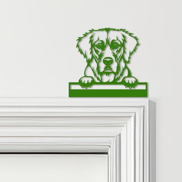 Door Topper Golden Retriever Dog Various Colours Top Of Door Frame Decor Sign